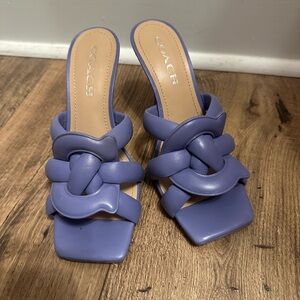Coach Women's Purple Sandal Heels